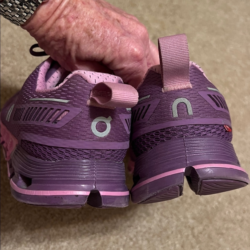 On cloud 8.5 Women's Athletic Shoes in Purple and Pink - Picture 8 of 12